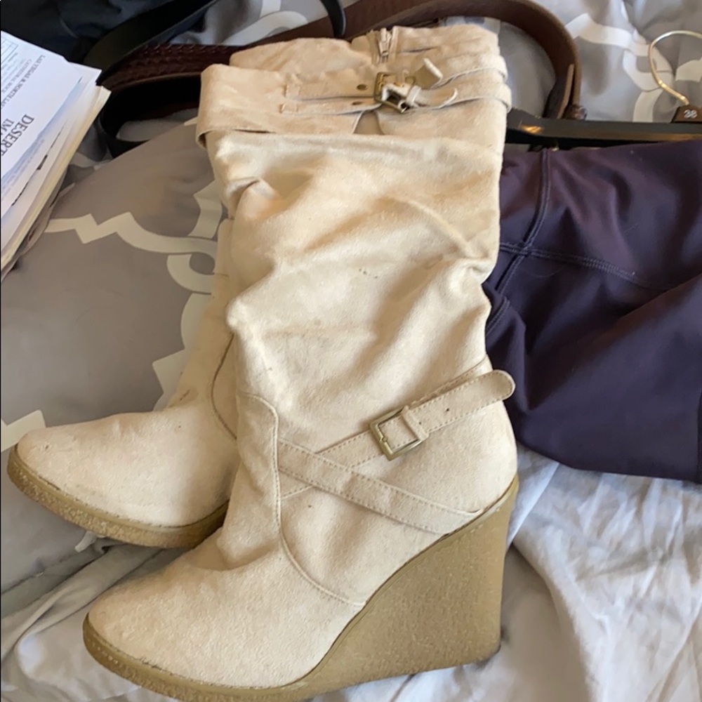 Charlotte Russe suede boots